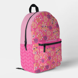 Tiny Bouquet Flowers Cherry Printed Backpack