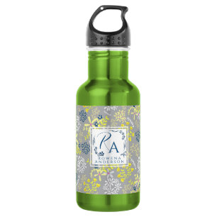 Tiny Bouquet Flowers Grey lavender 532 Ml Water Bottle