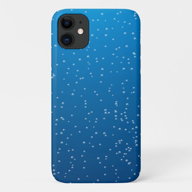 Tiny Bubbles In Bright Blue Water Case-Mate iPhone Case (Back)