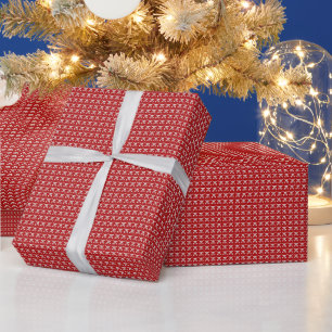 Tiny Buffalo Skulls glossy wrapping paper