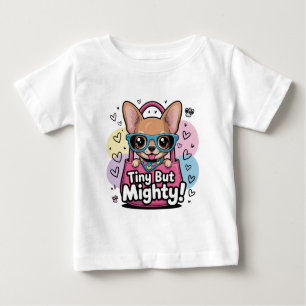 Tiny but Mighty Chihuahua  Keychains & Lanyards Baby T-Shirt