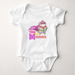 Tiny But Mighty Cute Superhero Puppy Baby Bodysuit