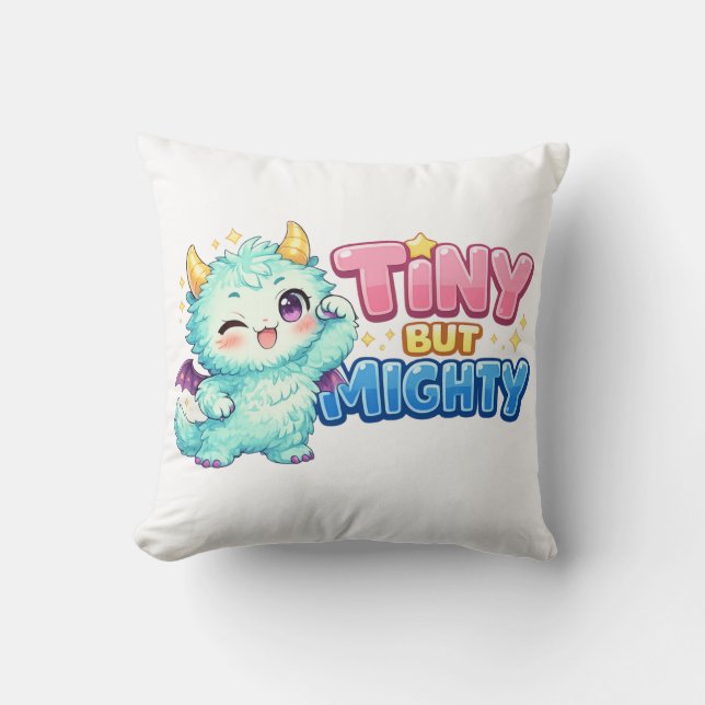 Tiny But Mighty Dragon Cushion (Front)