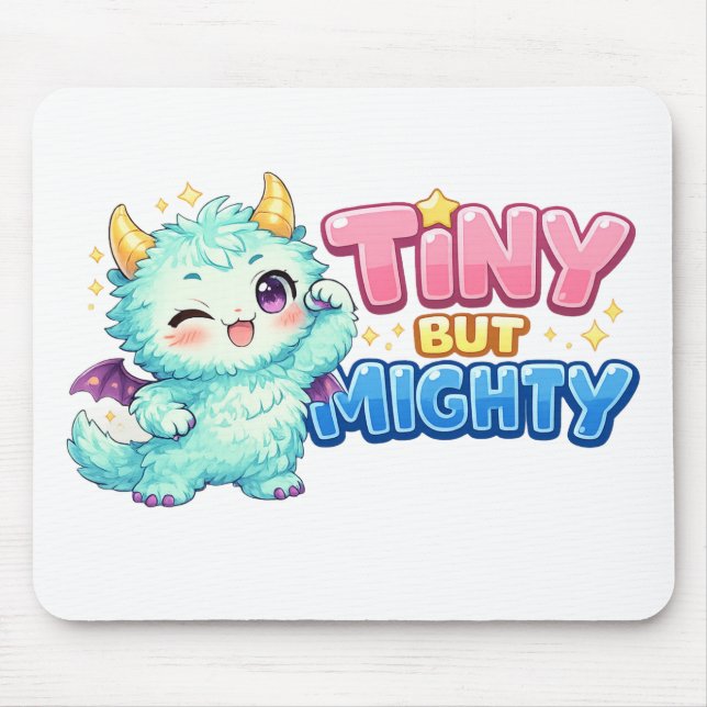 Tiny But Mighty Dragon Mouse Pad (Front)