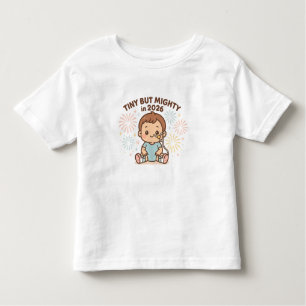 Tiny But Mighty in 2026 Cute Special Needs New Yea Toddler T-Shirt