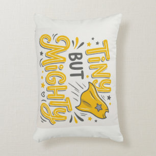 Tiny But Mighty Nursery Pillow Newborn Baby Gift