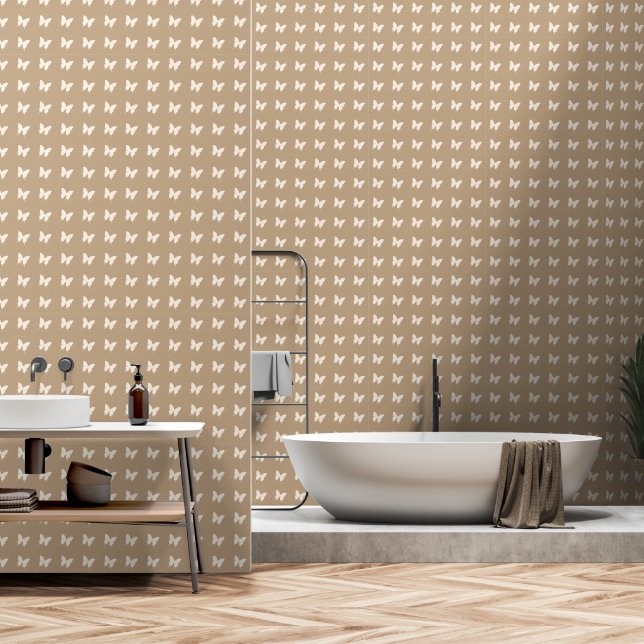 Tiny Butterflies  Wallpaper (Bathroom)