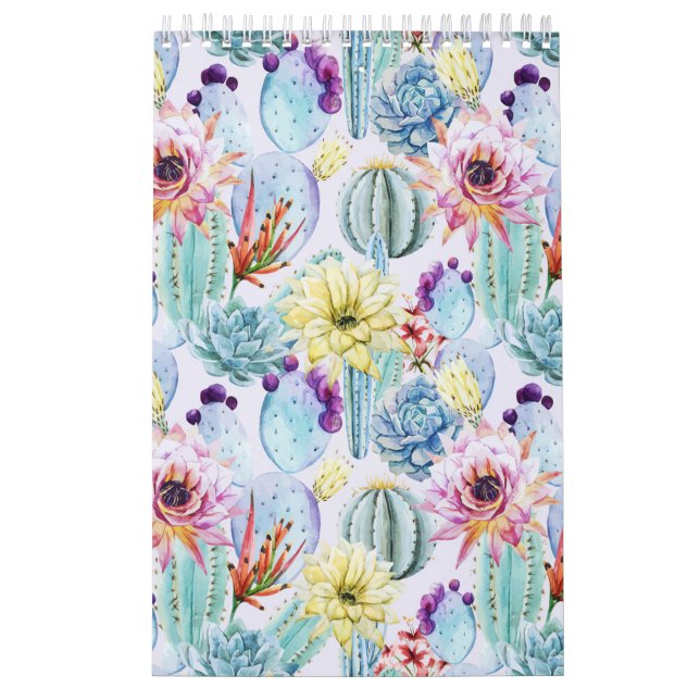 Tiny Cactus Pattern Calendar (Cover)