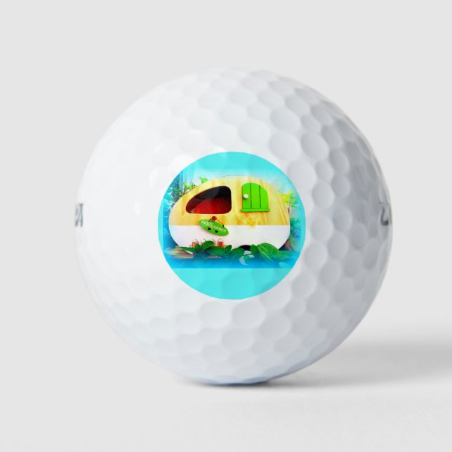 tiny casa Thunder_Cove blue Golf Balls (Front)
