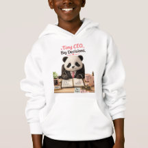 Tiny CEO Big Decisions Funny Baby Panda Sweatshirt