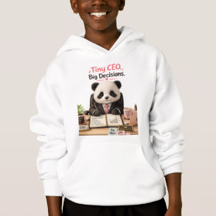 Tiny CEO Big Decisions Funny Baby Panda Sweatshirt