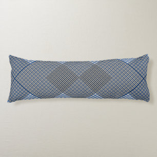 Tiny chequered 2 tones 04A Grey BG Body Cushion