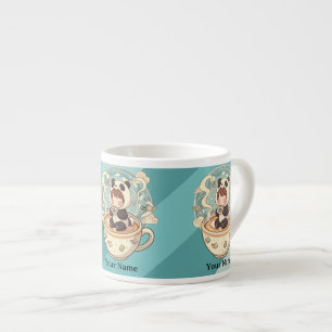 Tiny Chibi Panda Milk Mug for Kids