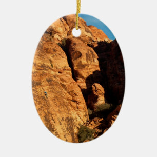 Tiny Climber; No Greeting Ceramic Tree Decoration