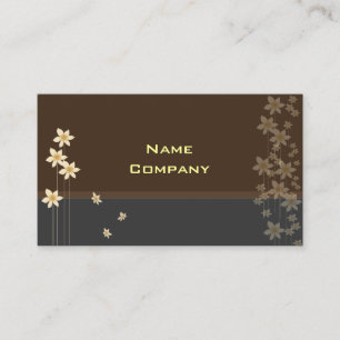 Tiny cream blossoms profile card
