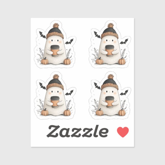 Tiny Cute Ghost Autumn Halloween – Cosy Autumn (Sheet)