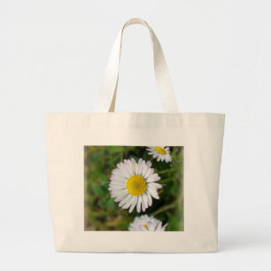 Tiny daisies large tote bag