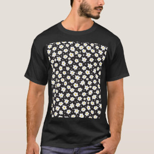 Tiny daisies, vintage, seamless background. T-Shirt