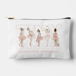 Tiny Dancer Ballerina Pink Blush Girls Birthday Accessory Pouch