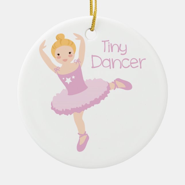 Tiny Dancer Ceramic Ornament (Front)