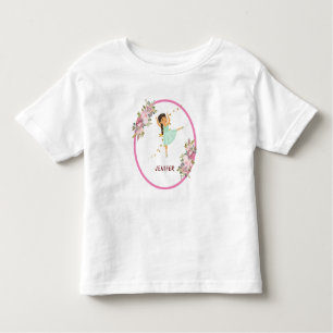  Tiny Dancer   Pink Floral Ballet Birthday Party Toddler T-Shirt