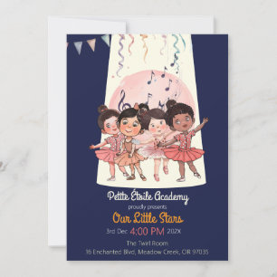 Tiny Dancers Recital Invite – Custom Studio