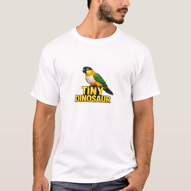 Tiny Dinosaur Caique Parrot T-Shirt (Front)