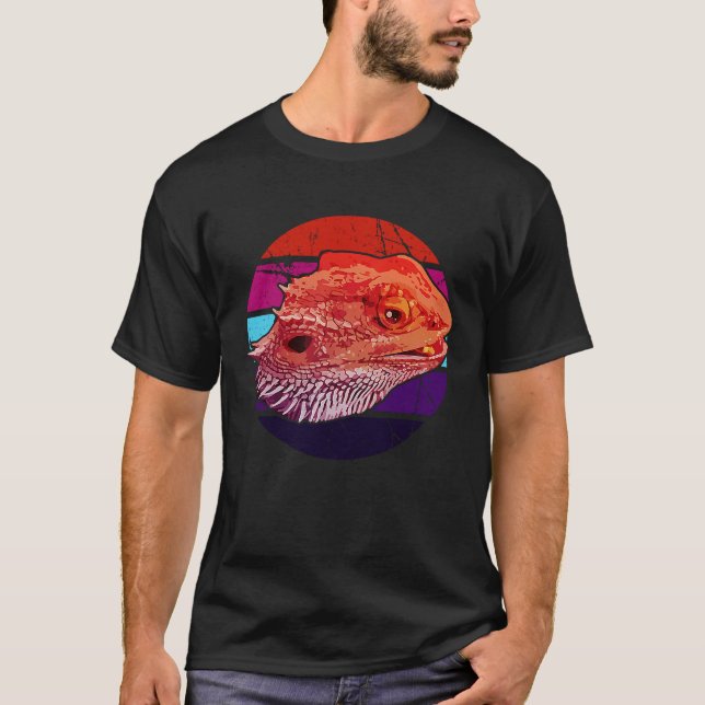 Tiny dinosaur  Lizard Reptile  Bearded Dragon T-Shirt (Front)