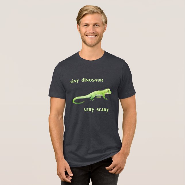 Tiny Dinosaur, Very Scary Tri-Blend Shirt (Front Full)