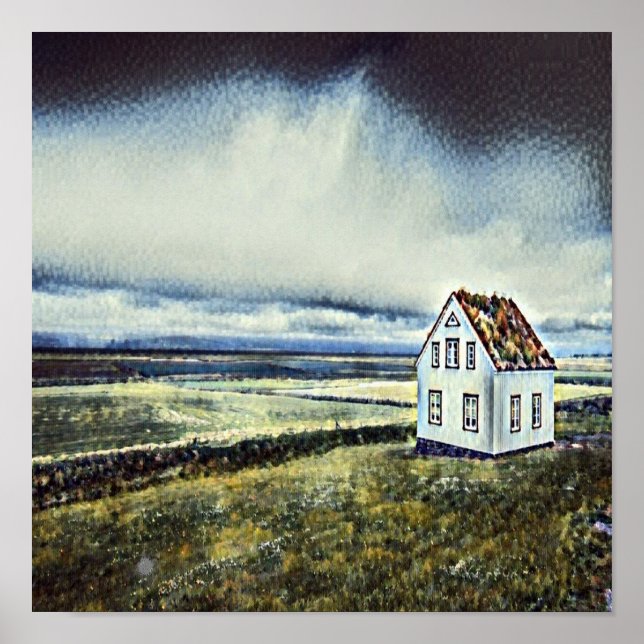 Tiny distant lonely house poster (Front)