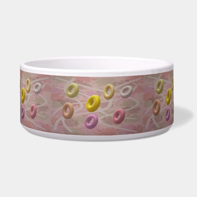 Tiny doughnut shapes on a mist mauve background (Front)