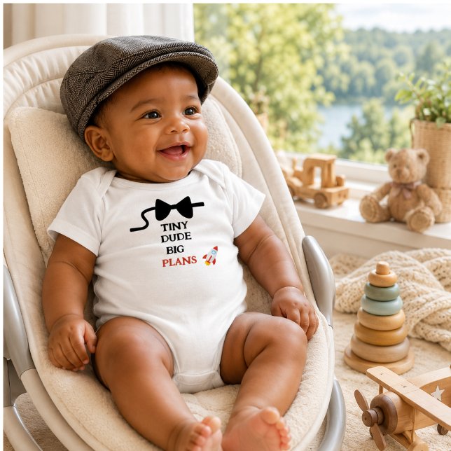 Tiny Dude, Bog Plans Baby Bodysuit (Creator Uploaded)