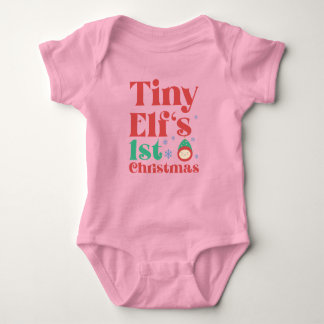 Tiny Elf's 1st Christmas Baby Bodysuit