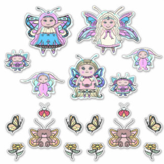 Tiny fairy fae butterfly set by Renee lavoie