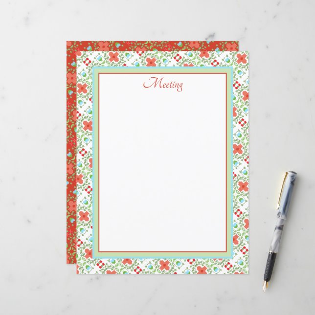 Tiny Floral Art Designed (Front/Back In Situ)