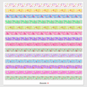 Tiny Floral Borders Colours Assortment