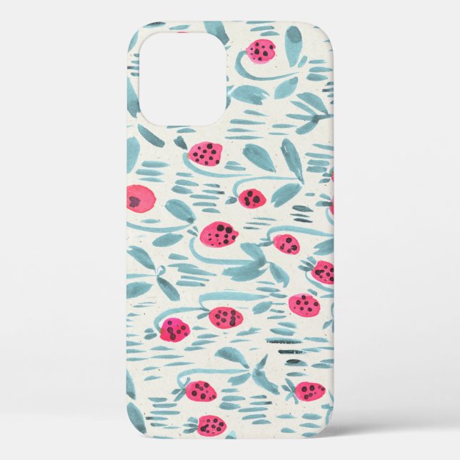 Tiny Flowers: Watercolor Seamless Case-Mate iPhone Case (Back)