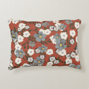 Tiny Flowers: Watercolor Seamless Style Decorative Cushion