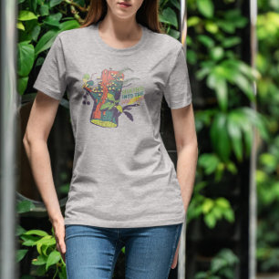 Tiny Girl In Log With Hiking Quote T-Shirt