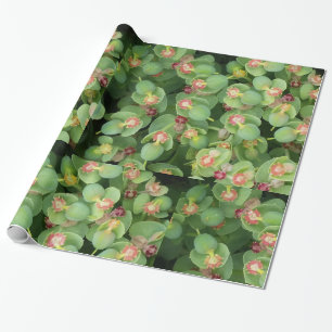 Tiny Green Flora Wrapping Paper