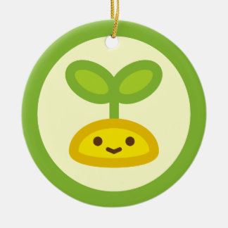 Tiny Green Sprout Ceramic Tree Decoration