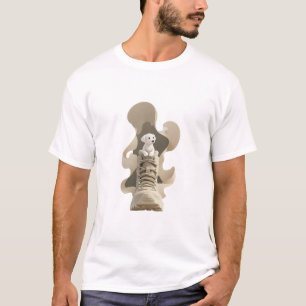 Tiny Guardian on a Giant Shoe T-Shirt