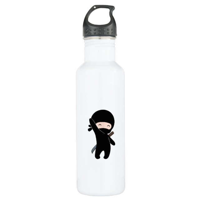 Tiny Happy Ninja 710 Ml Water Bottle (Front)