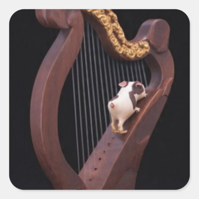 Tiny Harp Climber Sticker (Front)