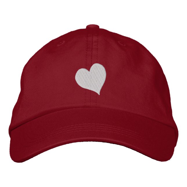 Tiny Heart Embroidered Hat (Front)