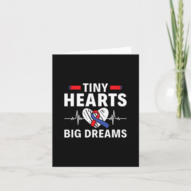 Tiny Hearts Big Dreams - Chd Awareness  Card (Front)