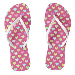 Tiny Hearts Multi-colours Flip Flops