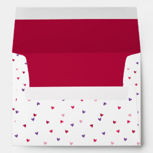 Tiny Hearts Pattern Envelopes
