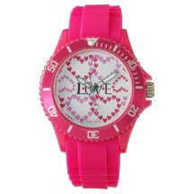 Tiny Hearts Pink Red LOVE