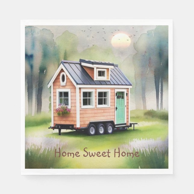 Tiny Home Housewarming Napkin (Front)